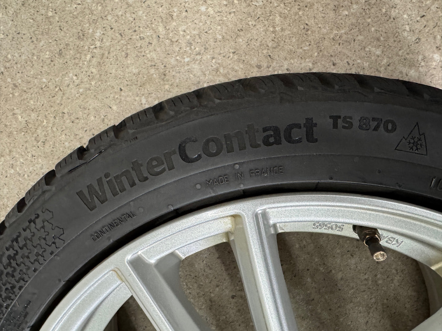 8 / 7mm VW Golf VII 7 Audi A3 8V Seat Leon 5F Skoda Octavia 5E 17 Zoll Winterräder Winterreifen Felgen Alufelgen 225/45 R17 91H III 3 AU Silber M+S KBA 50565 Winterradsatz