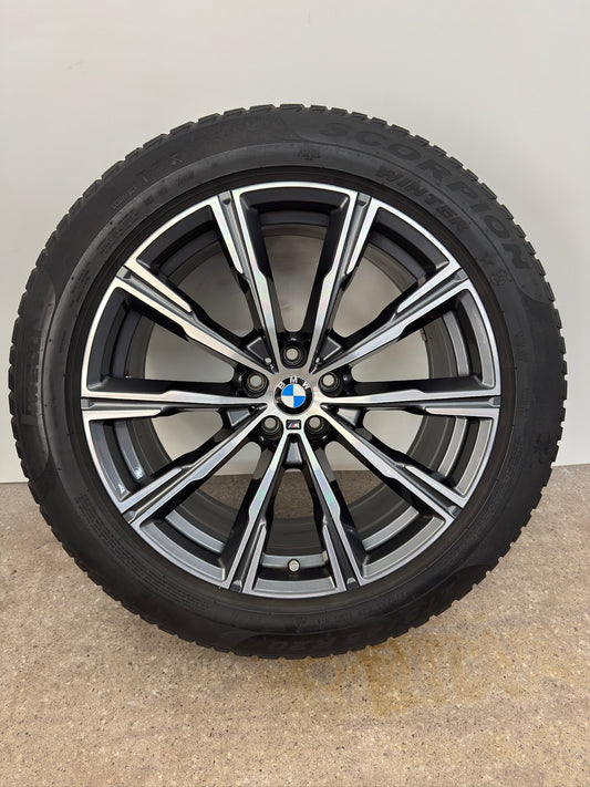 DOT23 Original BMW X5 G05 X6 G06 Sty. M 740M 20 Zoll Winterräder Winterreifen Felgen 8071996 8071997 Alufelgen 275/45 R20 110V 305/40 R20 112V M+S Sytling M Sport SUV RSC RFT Winterradsatz