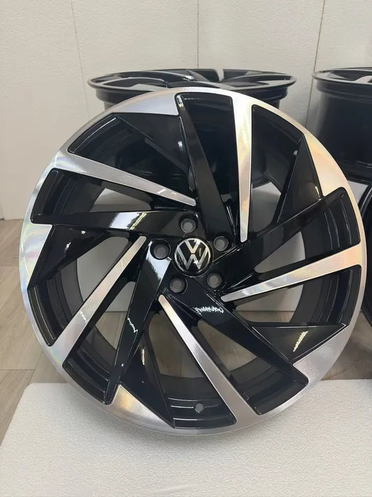 NEU* Original VW Arteon 3H Shooting Brake Nashville 20 Zoll Felgen Alufelgen 3G8601025T Schwarz Silber Glanzgedreht R-Line Felgensatz 5x112 8x20 ET40 Kombi Limousine Coupé