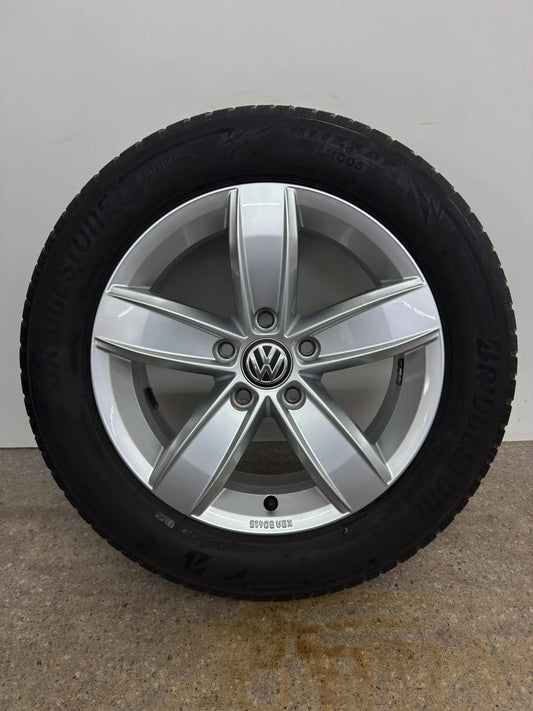 Original VW T-Roc 2GA A1 16 Zoll Corvara Felgen Alufelgen 2GA601025Q 2GA071496A Silber 6x16 ET43 Cabriolet 5x112 M+S SUV Felgensatz (REIFEN ABGEFAHREN, NUR TRANSPORTSCHUTZ MwSt.