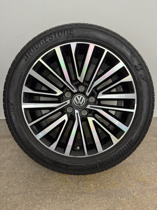 Original VW T5 T6 T6.1 Palmerston 255/45 R18 Zoll Sommerräder 7E0601025S Sommerreifen Felgen Alufelgen Bus Bulli Mulitvan Radsatz California Beach Caravelle