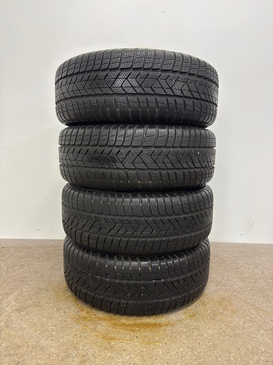 TOP 7,5mm VW T-Cross C1 Polo VI 6 AW New Beetle MJ Skoda Scala Kamiq NW Audi A1 GB TT 8N A2 8Z 16 Zoll Winterräder Winterreifen Felgen Alufelgen Schwarz M+S 205/55 R16 91H Winterradsatz