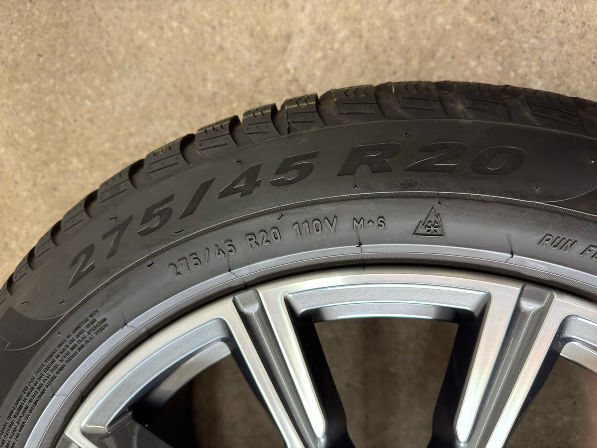 WIE NEU DOT24 Original BMW X5 G05 X6 G06 Sty. M 740M 20 Zoll Winterräder Winterreifen Felgen 8071996 Alufelgen 275/45 R20 110V M+S Sytling M Sport SUV RSC RFT Winterradsatz MwSt. ausweisbar