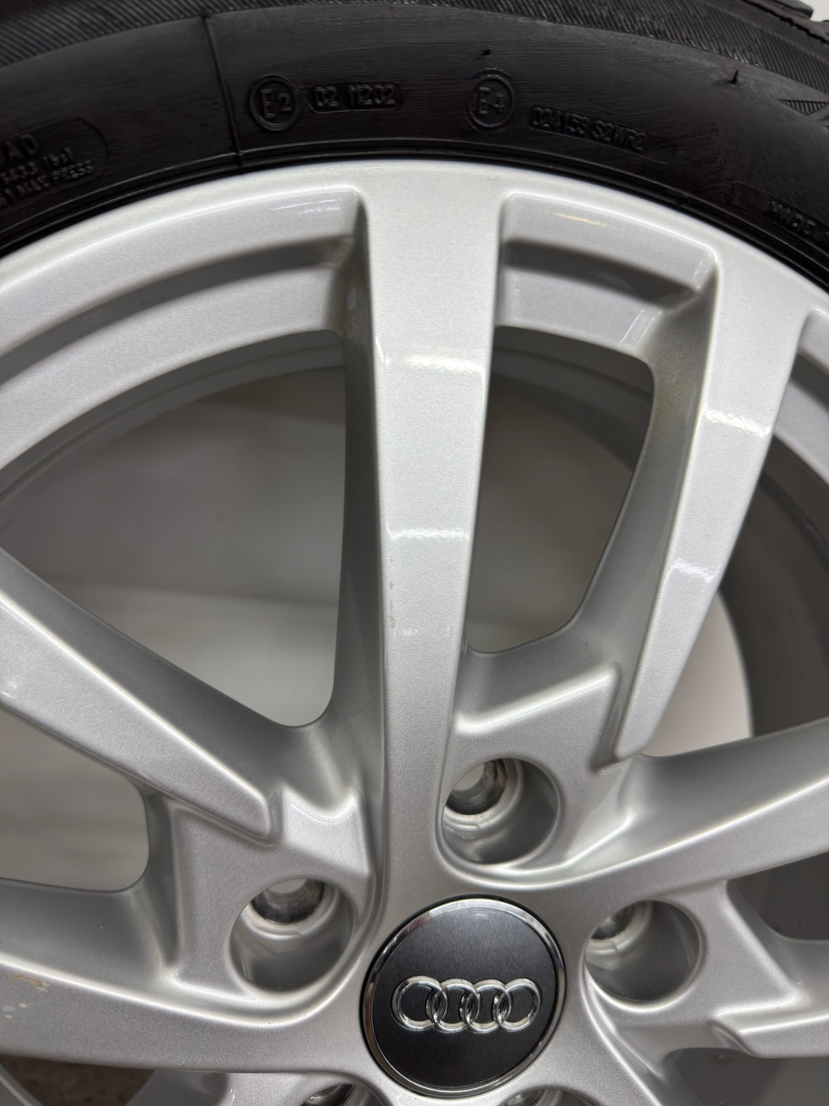 6,3 / 6mm Original Audi A3 S3 8V 17 Zoll Winterräder Winterreifen Felgen 8V0601025DH 205/50 R17 93H 5x112 Alufelgen 6x17 ET48 Silber Limousine Sportback Winterradsatz M+S MwSt.