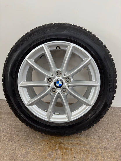 7 / 6 mm Original BMW X1 F48 X2 F39 Sty. 560 17 Zoll Winterräder Winterreifen Felgen 6856061 Alufelgen Styling RDKS RDCi 225/55 R17 97H 5x112 7,5x17 IS52 ET52 SUV Silber Winterradsatz MwSt.