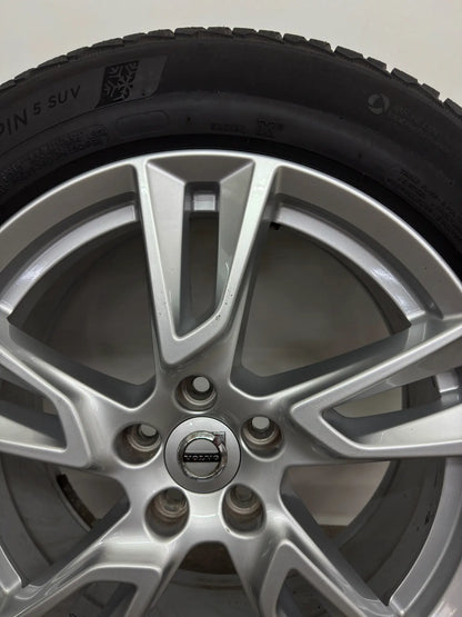 7,7 / 6,7mm Original Volvo XC40 X 536 S90 V90 Cross Country 18 Zoll Winterräder Winterrreifen Felgen 31362866 Alufelgen 235/55 R18 104H M+S SUV Silber Winterradsatz 5x108 7,5x18 ET50,5