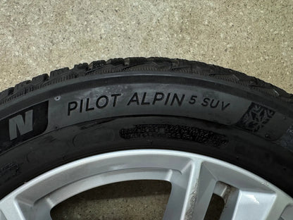 7,7 / 6,7mm Original Volvo XC40 X 536 S90 V90 Cross Country 18 Zoll Winterräder Winterrreifen Felgen 31362866 Alufelgen 235/55 R18 104H M+S SUV Silber Winterradsatz 5x108 7,5x18 ET50,5