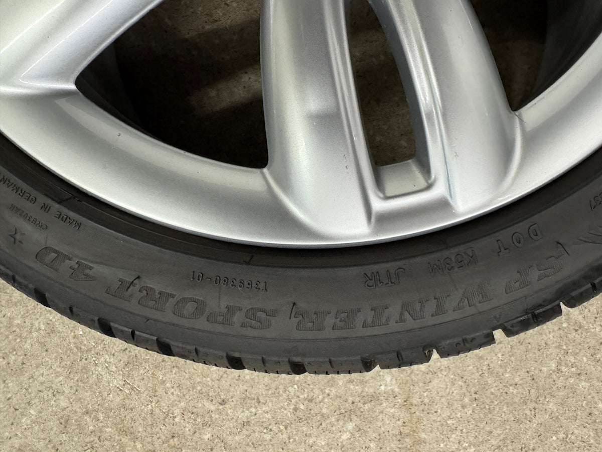 7mm Original Mini Cooper S One F55 F56 F57 Spoke 501 17 Zoll Winterräder Winterreifen Felgen 6855107 Alufelgen 205/45 R17 88V Silber M+S Track JCW 5x112 Winterradsatz MwSt.