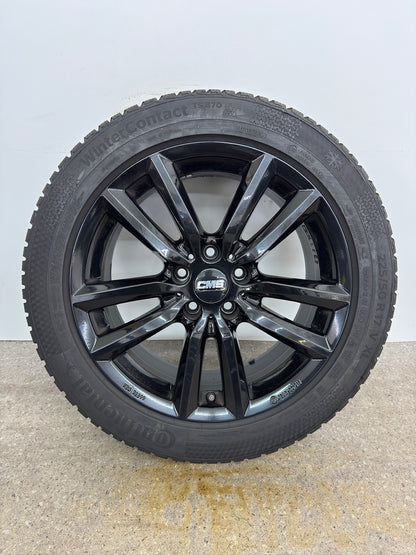 8 / 7mm TOP Original VW Arteon 3H Shooting Brake 17 Zoll Winterräder Winterreifen Felgen Alufelgen KBA52299 Schwarz M+S 225/50 R17 98V Continental Winterradsatz