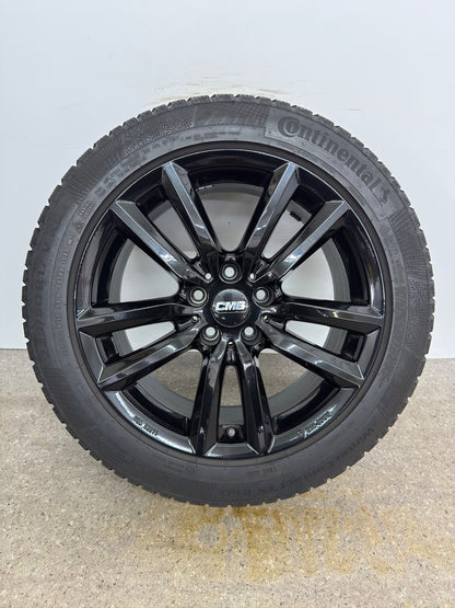 8 / 7mm TOP Original VW Arteon 3H Shooting Brake 17 Zoll Winterräder Winterreifen Felgen Alufelgen KBA52299 Schwarz M+S 225/50 R17 98V Continental Winterradsatz