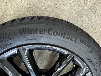8 / 7mm TOP Original VW Arteon 3H Shooting Brake 17 Zoll Winterräder Winterreifen Felgen Alufelgen KBA52299 Schwarz M+S 225/50 R17 98V Continental Winterradsatz