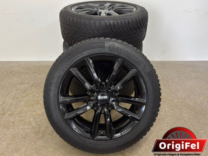 8 / 7mm TOP Original VW Arteon 3H Shooting Brake 17 Zoll Winterräder Winterreifen Felgen Alufelgen KBA52299 Schwarz M+S 225/50 R17 98V Continental Winterradsatz