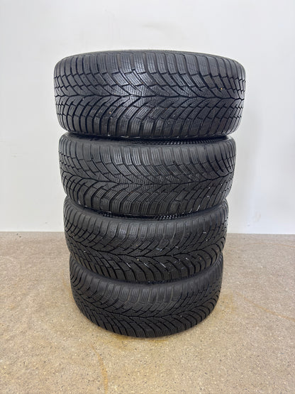 8 / 7mm VW Golf VII 7 Audi A3 8V Seat Leon 5F Skoda Octavia 5E 17 Zoll Winterräder Winterreifen Felgen Alufelgen 225/45 R17 91H III 3 AU Silber M+S KBA 50565 Winterradsatz
