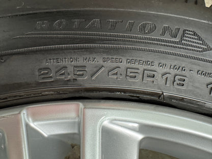 8,8-8,3mm Original Volvo V90 S90 18 Zoll Winterräder Winterreifen Felgen 31362839 Alufelgen Silber M+S Limousine Kombi 245/45 R18 100V M+S 8x18 ET42 5x108 Winterradsatz MwSt. ausweisbar