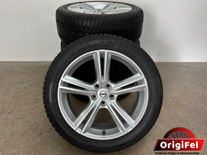 8,8-8,3mm Original Volvo V90 S90 18 Zoll Winterräder Winterreifen Felgen 31362839 Alufelgen Silber M+S Limousine Kombi 245/45 R18 100V M+S 8x18 ET42 5x108 Winterradsatz MwSt. ausweisbar