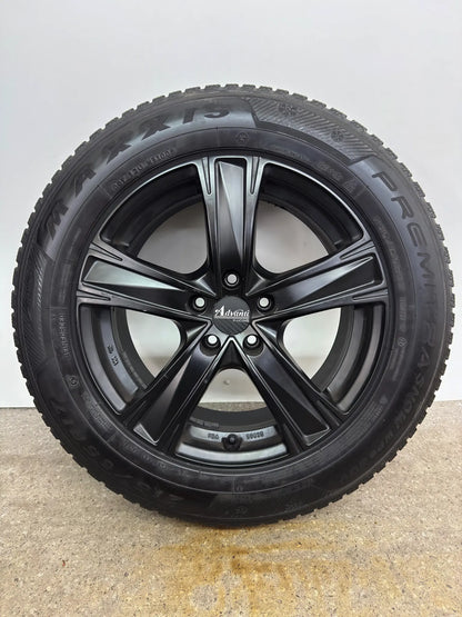 Audi Q3 F3 Seat Tarraco KN KN2 Skoda Kodiaq I 1 NS VW Tiguan II 2 5N AD1 17 Zoll Winterräder Winterreifen Felgen Alufelgen Schwarz 215/65 R17 103H 103V M+S KBA 50635 SUV Winterradsatz
