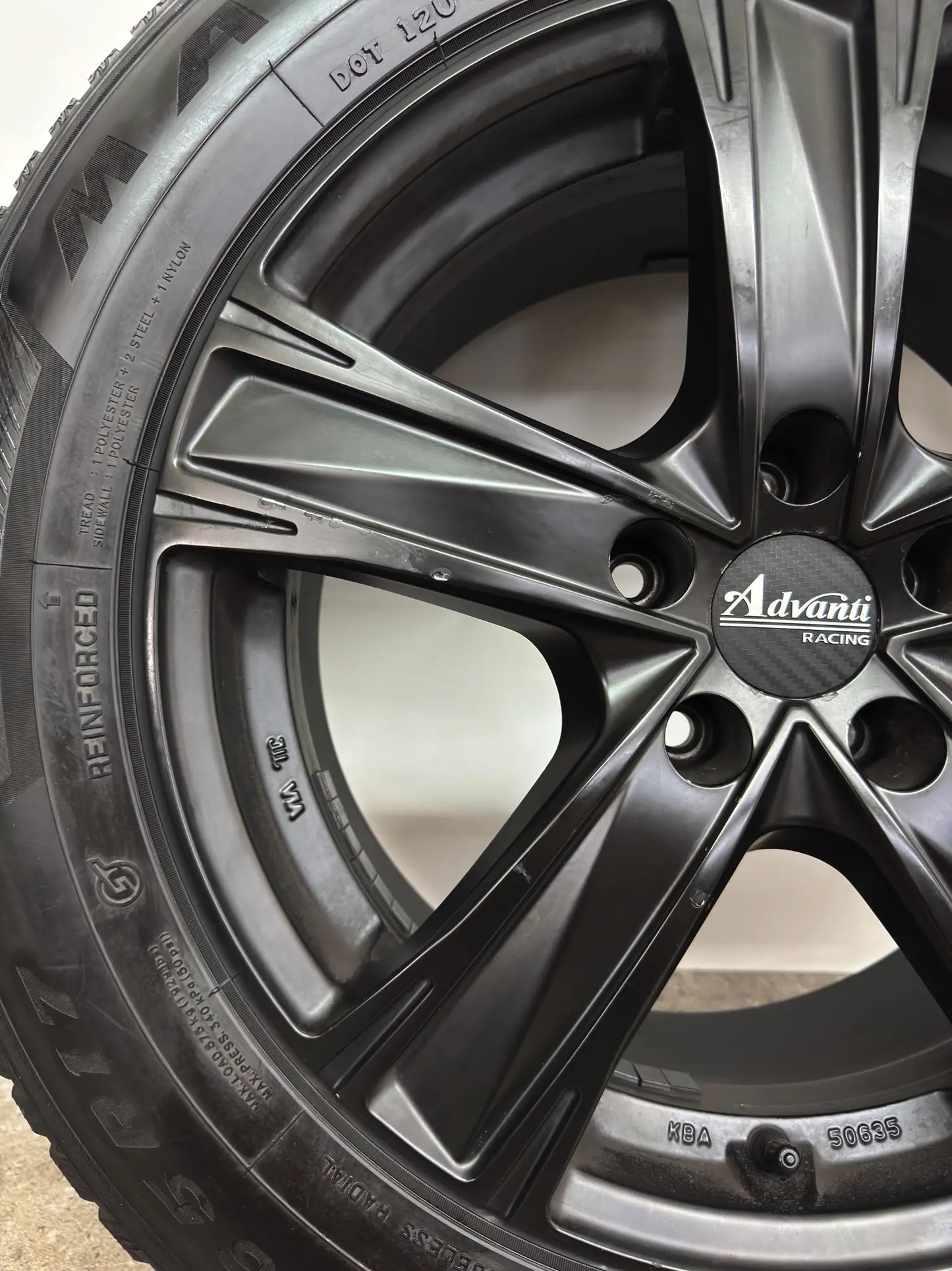 Audi Q3 F3 Seat Tarraco KN KN2 Skoda Kodiaq I 1 NS VW Tiguan II 2 5N AD1 17 Zoll Winterräder Winterreifen Felgen Alufelgen Schwarz 215/65 R17 103H 103V M+S KBA 50635 SUV Winterradsatz
