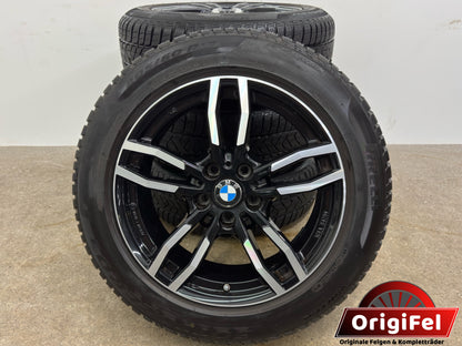 TOP ZUSTAND BMW X1 F48 X2 F39 Mini Countryman F60 17 Zoll Winterräder Winterreifen Felgen Alufelgen 205/60 R17 93H KBA 50750 M+S Schwarz Bicolor RDKS RDCi Pirelli * SUV Winterradsatz MwSt.