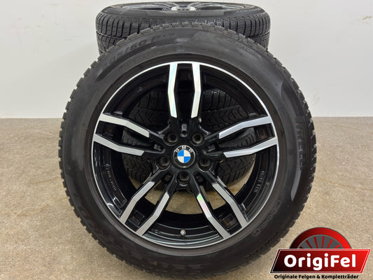 TOP ZUSTAND BMW X1 F48 X2 F39 Mini Countryman F60 17 Zoll Winterräder Winterreifen Felgen Alufelgen 205/60 R17 93H KBA 50750 M+S Schwarz Bicolor RDKS RDCi Pirelli * SUV Winterradsatz MwSt.