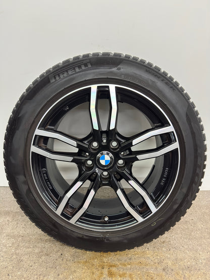 TOP ZUSTAND BMW X1 F48 X2 F39 Mini Countryman F60 17 Zoll Winterräder Winterreifen Felgen Alufelgen 205/60 R17 93H KBA 50750 M+S Schwarz Bicolor RDKS RDCi Pirelli * SUV Winterradsatz MwSt.