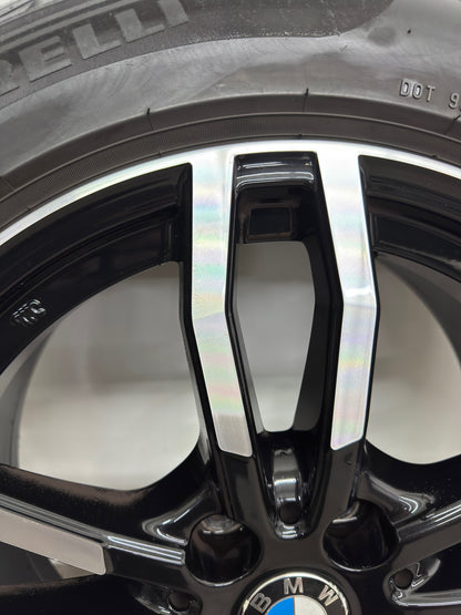 TOP ZUSTAND BMW X1 F48 X2 F39 Mini Countryman F60 17 Zoll Winterräder Winterreifen Felgen Alufelgen 205/60 R17 93H KBA 50750 M+S Schwarz Bicolor RDKS RDCi Pirelli * SUV Winterradsatz MwSt.