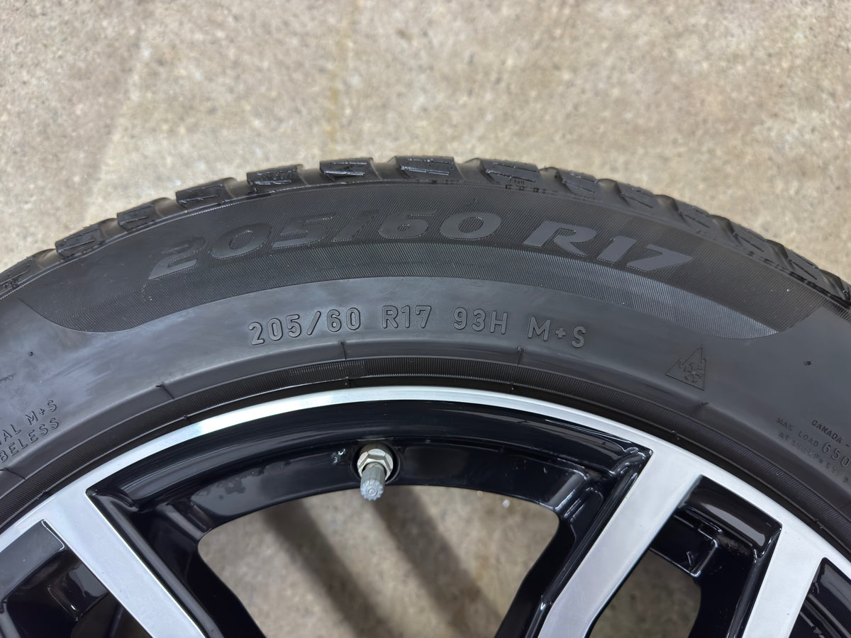 TOP ZUSTAND BMW X1 F48 X2 F39 Mini Countryman F60 17 Zoll Winterräder Winterreifen Felgen Alufelgen 205/60 R17 93H KBA 50750 M+S Schwarz Bicolor RDKS RDCi Pirelli * SUV Winterradsatz MwSt.