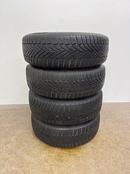 DOT22 7 / 5,5mm VW T-Roc A1 Audi Q2 GA 16 Zoll Winterräder Winterreifen Felgen Alufelgen 205/60 R16 92H 6x16 ET43 5x112 KBA 53155 SUV Silber Doppelspeiche Winterradsatz MwSt.