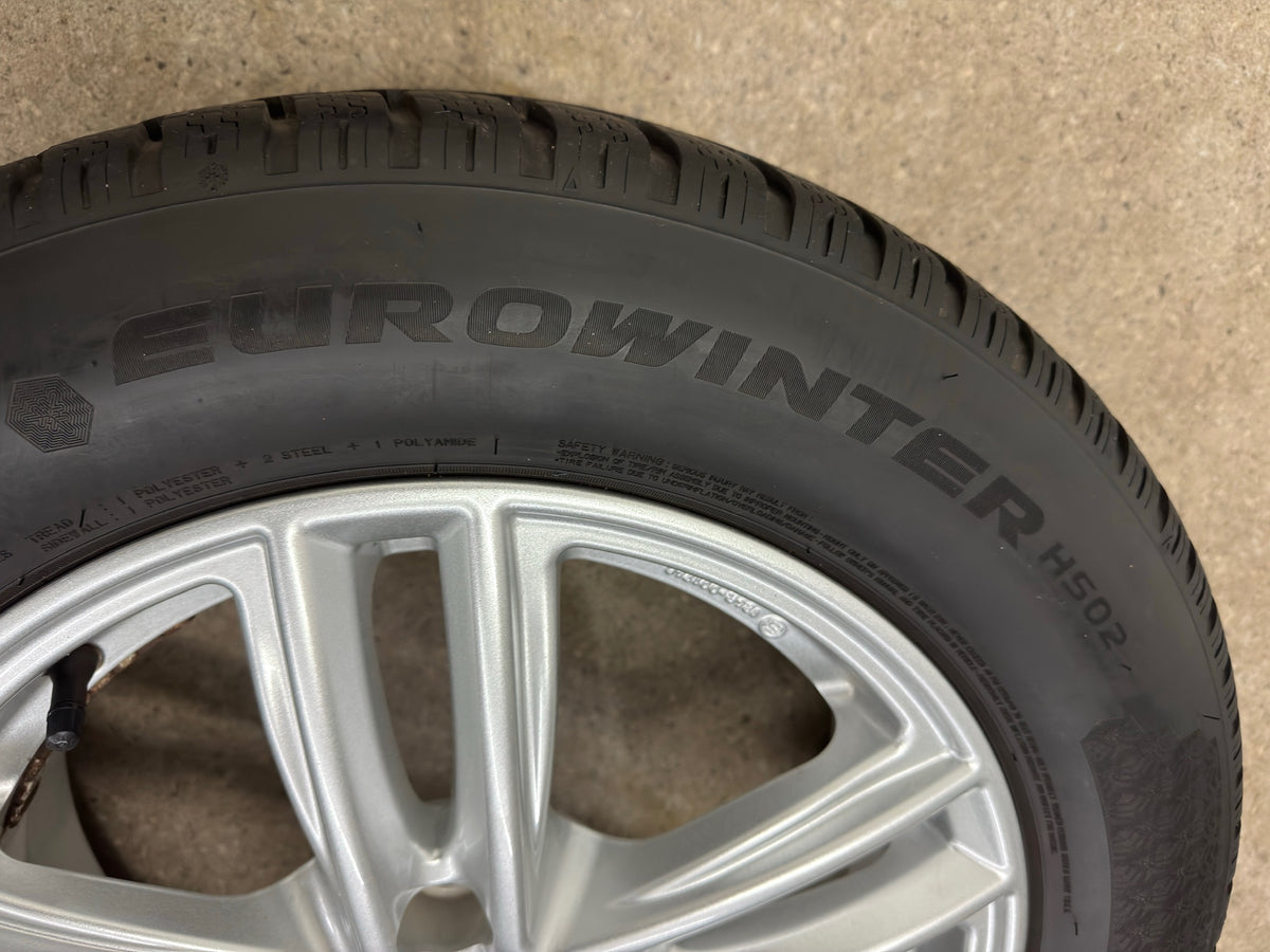 DOT22 7 / 5,5mm VW T-Roc A1 Audi Q2 GA 16 Zoll Winterräder Winterreifen Felgen Alufelgen 205/60 R16 92H 6x16 ET43 5x112 KBA 53155 SUV Silber Doppelspeiche Winterradsatz MwSt.