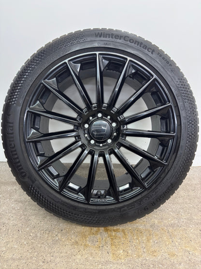 DOT22 8 / 7-6,5mm VW Tiguan R-Line II 2 AD1 5N III 3 CTI Skoda Kodiaq I 1 NS PS Seat Tarraco FR KN2 Cupra Terramar KP Audi Q3 F3 235/50 R19 Zoll Winterräder Winterreifen Felgen Alufelgen Schwarz