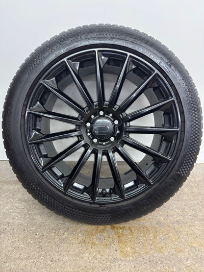 DOT22 8 / 7-6,5mm VW Tiguan R-Line II 2 AD1 5N III 3 CTI Skoda Kodiaq I 1 NS PS Seat Tarraco FR KN2 Cupra Terramar KP Audi Q3 F3 235/50 R19 Zoll Winterräder Winterreifen Felgen Alufelgen Schwarz