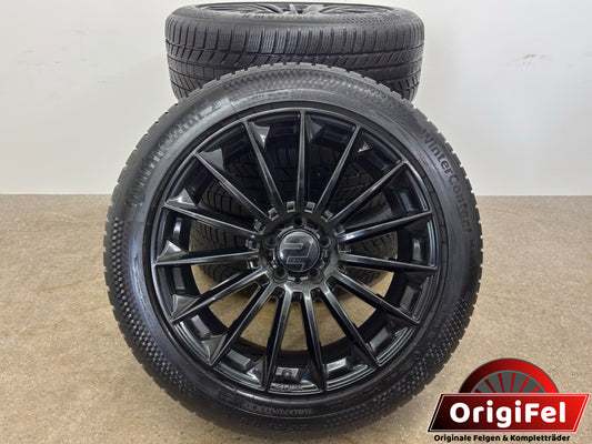 DOT22 8 / 7-6,5mm VW Tiguan R R-Line II 2 AD1 5N III 3 CTI Skoda Kodiaq I 1 NS PS Seat Tarraco FR KN2 Cupra Terramar KP Audi Q3 F3 235/50 R19 Zoll Winterräder Winterreifen Felgen Alufelgen Schwarz