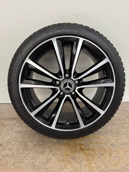 DOT23 7,8 / 7 - 6,5mm Original A-Klasse W 176 B-Klasse W 242 W 246 CLA C 117 18 Zoll Winterräder Winterreifen Felgen A2464010600 Alufelgen 225/40 R18 92V M+S 7,5x18 ET52 Coupé Winterradsatz