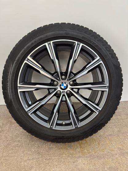 DOT23 Original BMW X5 G05 X6 G06 Sty. M 740M 20 Zoll Winterräder Winterreifen Felgen 8071996 8071997 Alufelgen 275/45 R20 110V 305/40 R20 112V M+S Sytling M Sport SUV RSC RFT Winterradsatz