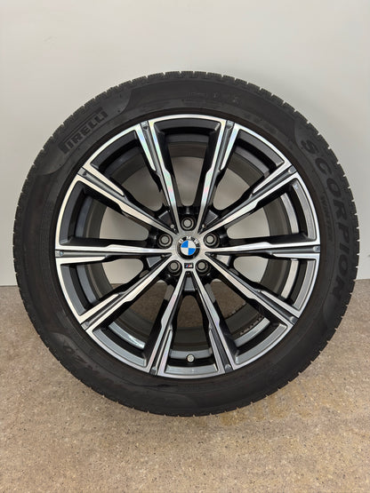 DOT23 Original BMW X5 G05 X6 G06 Sty. M 740M 20 Zoll Winterräder Winterreifen Felgen 8071996 8071997 Alufelgen 275/45 R20 110V 305/40 R20 112V M+S Sytling M Sport SUV RSC RFT Winterradsatz