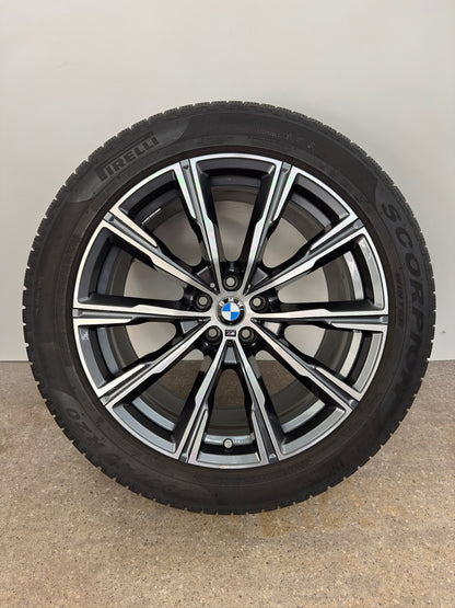 DOT23 Original BMW X5 G05 X6 G06 Sty. M 740M 20 Zoll Winterräder Winterreifen Felgen 8071996 8071997 Alufelgen 275/45 R20 110V 305/40 R20 112V M+S Sytling M Sport SUV RSC RFT Winterradsatz