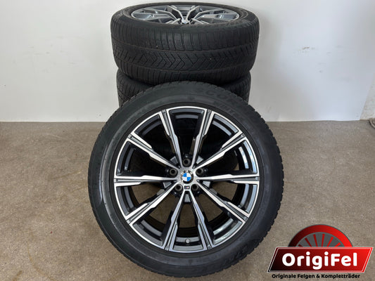 DOT23 Original BMW X5 G05 X6 G06 Sty. M 740M 20 Zoll Winterräder Winterreifen Felgen 8071996 8071997 Alufelgen 275/45 R20 110V 305/40 R20 112V M+S Sytling M Sport SUV RSC RFT Winterradsatz