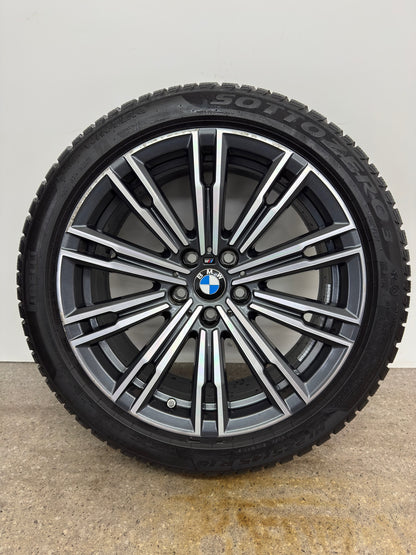 DOT24 7,2 / 6,5mm Original BMW 2er G42 3er G20 G21 4er G22 G23 18 Zoll M 790M Winterräder Winterreifen Felgen 8089890 Alufelgen 225/45 R18 95H RunFlat RFT RSC * Winterradsatz MwSt.