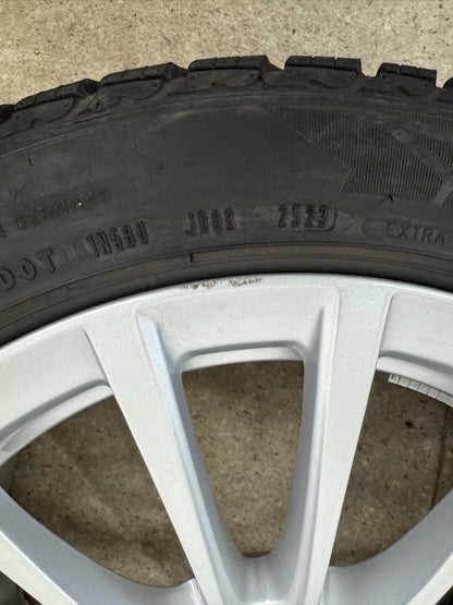 WIE NEU DOT24/23 Original BMW 5er G30 G31 Styling 619 18 Zoll Winterräder Winterreifen Felgen 6861224 Alufelgen 245/45 R18 100V Silber Vielspeiche 8x18 ET30 IS30 Limousine Touring Winterradsatz MwSt.