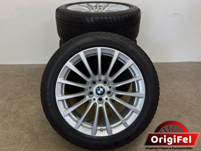 WIE NEU DOT24/23 Original BMW 5er G30 G31 Styling 619 18 Zoll Winterräder Winterreifen Felgen 6861224 Alufelgen 245/45 R18 100V Silber Vielspeiche 8x18 ET30 IS30 Limousine Touring Winterradsatz MwSt.