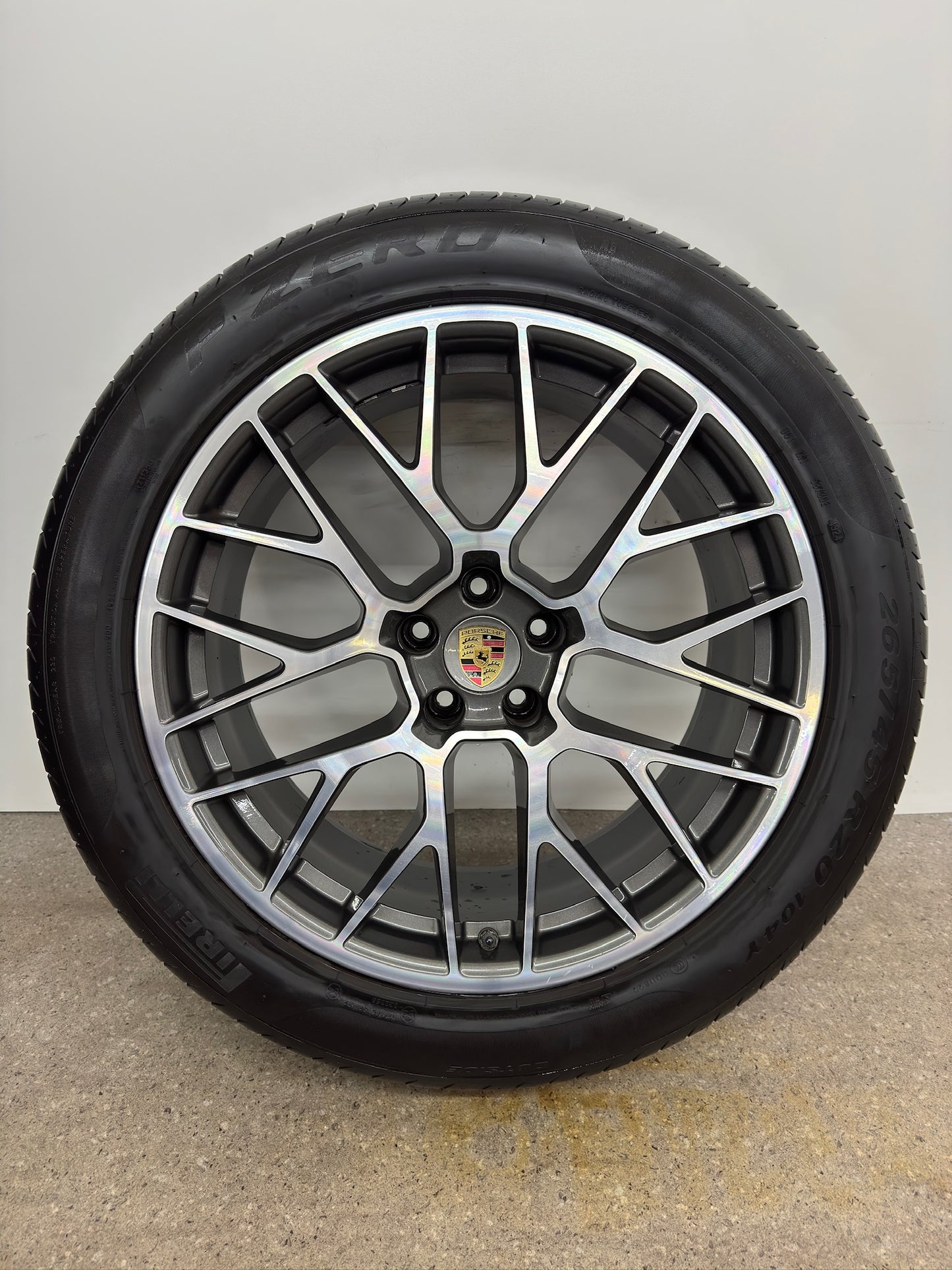 DOT24/25 Original Porsche Macan RS Spyder 95B 20 Zoll Sommerreifen Sommerräder Felgen Alufelgen 95B601025BP 95B601025BQ I 1 II 2 III 3 GTS Sport Turbo 265/45 R20 104Y 295/40 R20 106Y