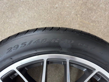 DOT24/25 Original Porsche Macan RS Spyder 95B 20 Zoll Sommerreifen Sommerräder Felgen Alufelgen 95B601025BP 95B601025BQ I 1 II 2 III 3 GTS Sport Turbo 265/45 R20 104Y 295/40 R20 106Y