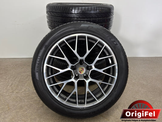 DOT24/25 Original Porsche Macan RS Spyder 95B 20 Zoll Sommerreifen Sommerräder Felgen Alufelgen 95B601025BP 95B601025BQ I 1 II 2 III 3 GTS Sport Turbo 265/45 R20 104Y 295/40 R20 106Y