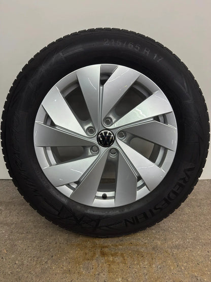 DOT25 Original VW Tiguan II 2 III 3 CTI Tayron R4 17 Zoll Bari Winterräder Winterreifen Felgen 571601025 Alufelgen 215/65 R17 99H M+S Allspace AD1 5NA Winterradsatz SUV MwSt.