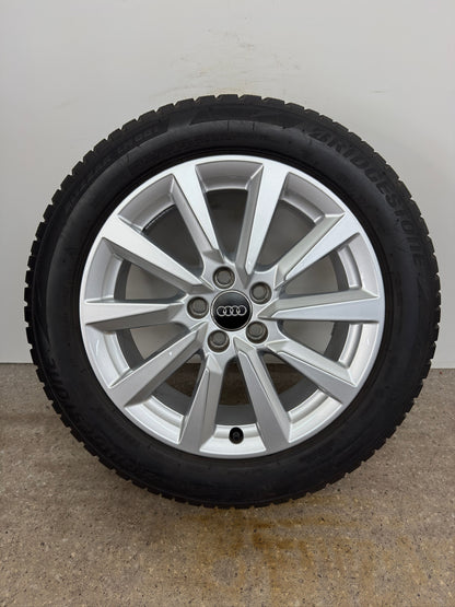 DOT26/25 neu / 7mm Original Audi A1 GB Citycarver Allstreet 16 Zoll Winterrräder Winterreifen Felgen 82A601025C Alufelgen 195/55 R16 91H XL Silber 6,5x16 ET40 5x100 S-Line M+S Winterkomplettradsatz