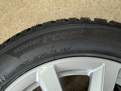 DOT26/25 neu / 7mm Original Audi A1 GB Citycarver Allstreet 16 Zoll Winterrräder Winterreifen Felgen 82A601025C Alufelgen 195/55 R16 91H XL Silber 6,5x16 ET40 5x100 S-Line M+S Winterkomplettradsatz