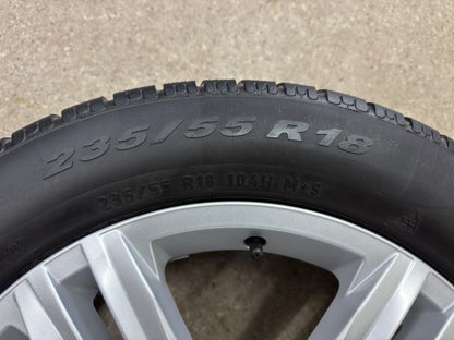 DOT4922 Original VW Tiguan II 2 Sebring 18 Zoll Winterräder Winterreifen Felgen 5NA601025M 5NA601025AQ Alufelgen 235/55 R18 104H M+S R-Line Silber Allspace AD1 5NA RDKS Winterradsatz
