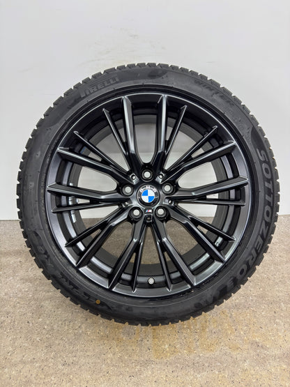 GUTER ZUSTAND Original BMW 2er G42 3er G20 G21 4er G22 G23 18 Zoll M 796M Winterräder Winterreifen Felgen 6885305 6885306 Alufelgen Schwarz 225/45 R18 95V 255/40 R18 99V RunFlat RFT RSC * MwSt.
