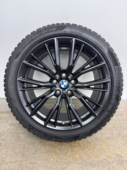 GUTER ZUSTAND Original BMW 2er G42 3er G20 G21 4er G22 G23 18 Zoll M 796M Winterräder Winterreifen Felgen 6885305 6885306 Alufelgen Schwarz 225/45 R18 95V 255/40 R18 99V RunFlat RFT RSC * MwSt.