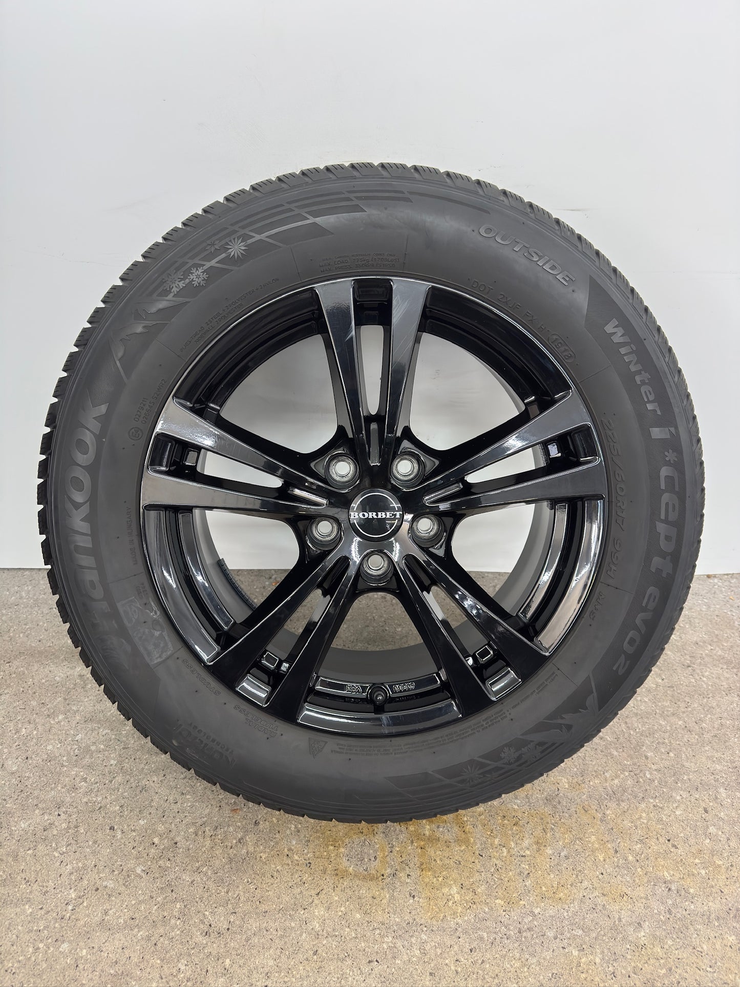 Hyundai Tuncson III 3 TL 17 Zoll Winterräder Winterreifen Felgen Alufelgen Schwarz Hochglanz SUV 225/60 R17 99H M+S KBA52249 7x17 ET47 Winterradsatz MwSt. ausweisbar