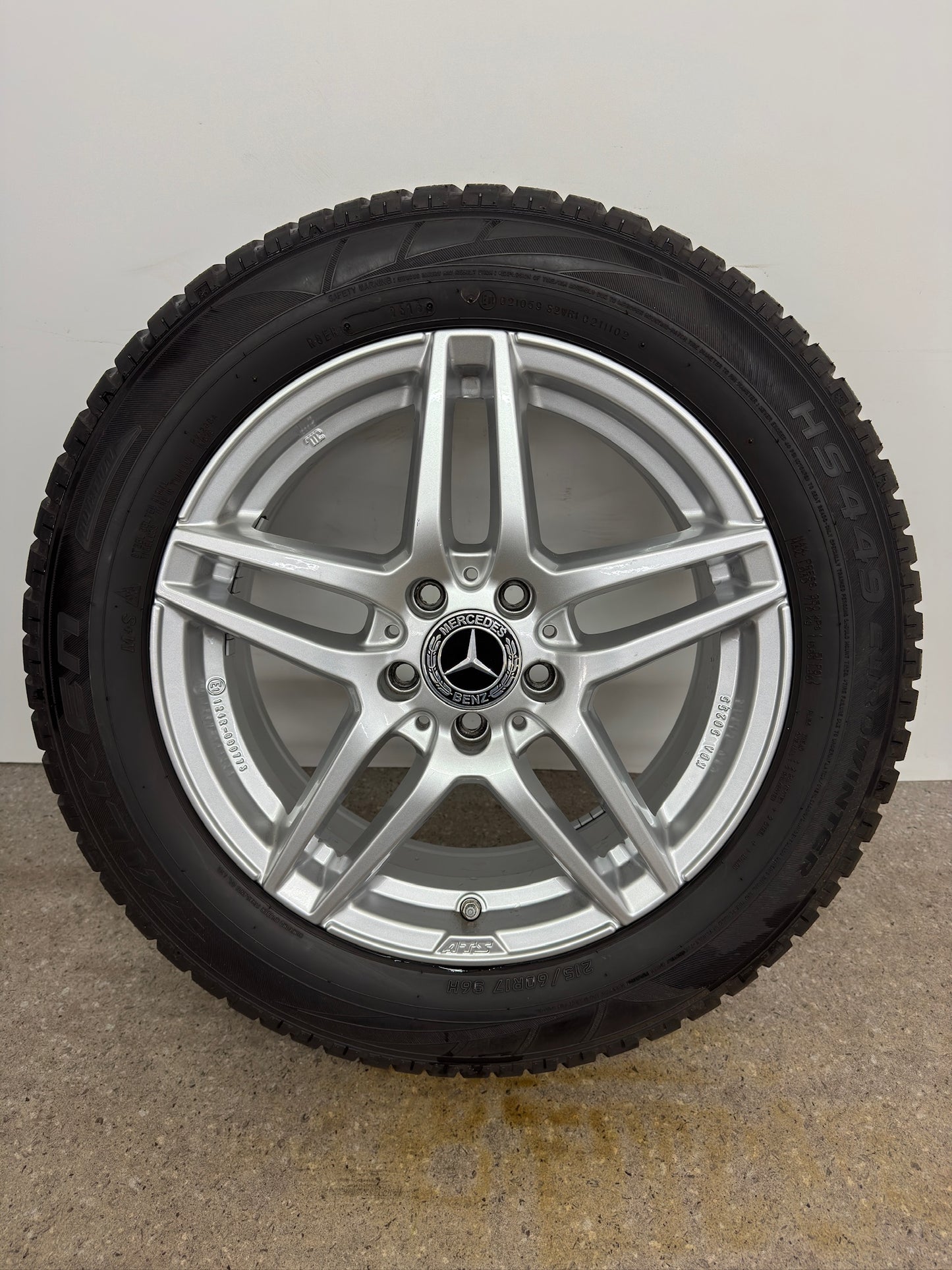 Mercedes A-Klasse W 176 B-Klasse W 242 W 246 CLA C 117 C-Klasse W 204 GLA X 156 17 Zoll Felgen Alufelgen 7x17 ET48,5 KBA 50255 Silber 5x112 Felgensatz REIFEN NUR TRANSPORTSCHUTZ MwSt.